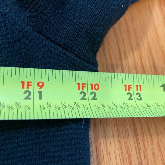 J. Crew Women's Soft Blazer Jacket, Black Cotton Knit Deep Pockets, size Medium - Picture 7 of 10